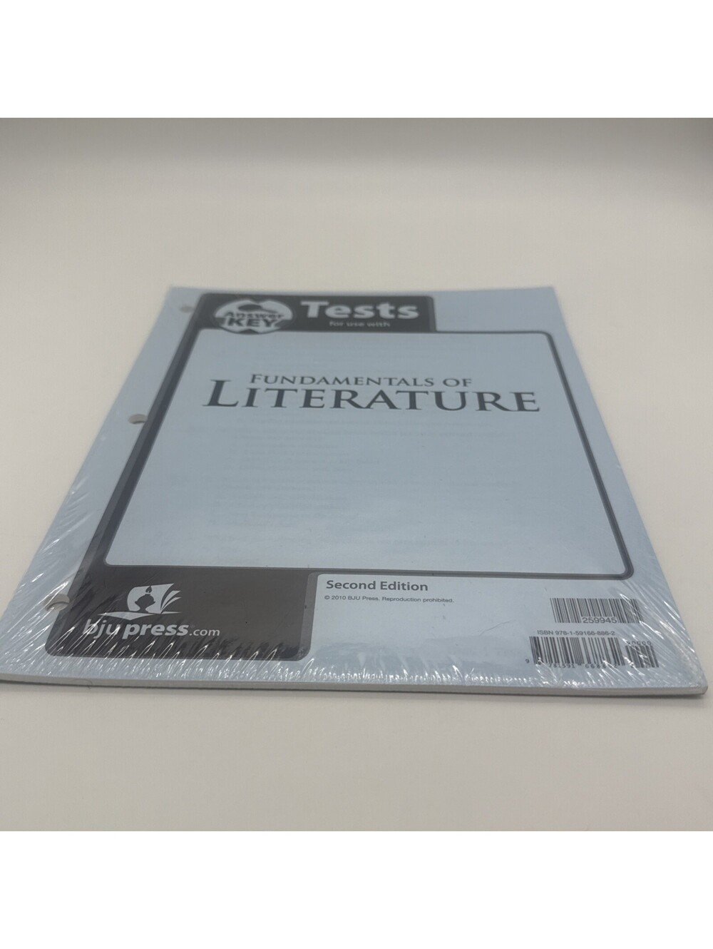 BJU Press Fundamentals of Literature Tests Answer Key 2nd Edition Sealed 259945